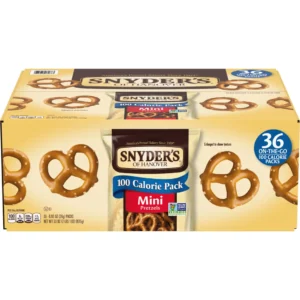 Snyder's of Hanover Mini Pretzels, 0.9 oz, 60-count